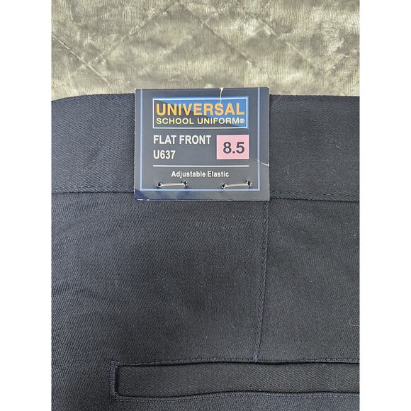 Girls Universal School Uniform Pants Size 8.5 Navy Blue New With Tags - Picture 4 of 6